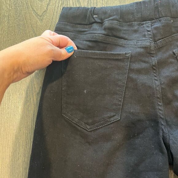 NWOT Guess Black Distressed Denim Shorts Drawstring Size M - Picture 6 of 10